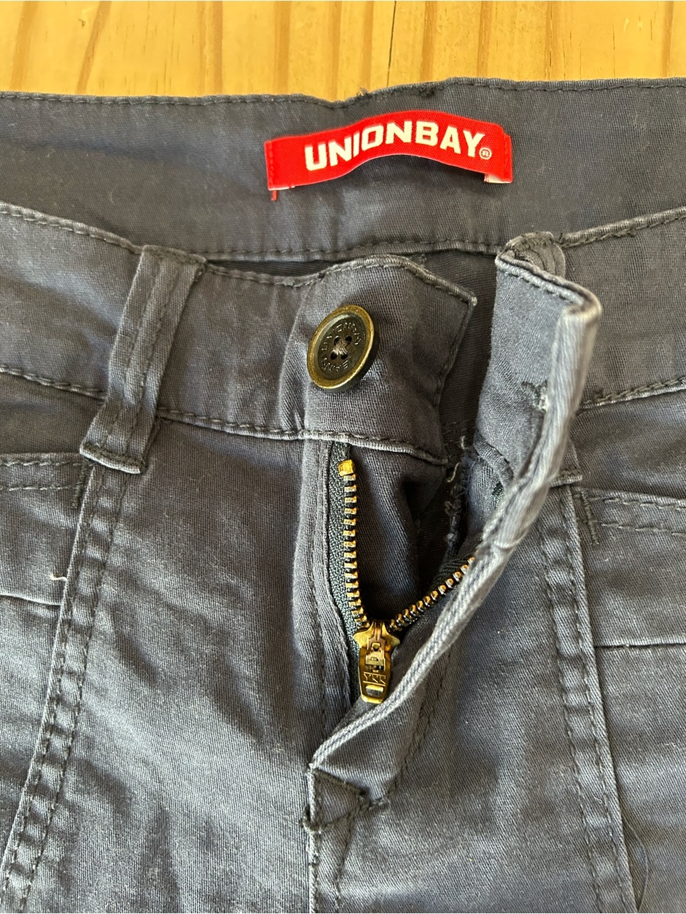 Unionbay Junior’s Navy Blue Jean Shorts. Size 7 - Picture 3 of 9